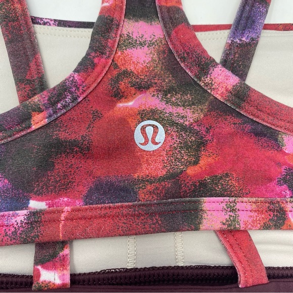 Lululemon Splendour Bra in Poppy Petals Berry Rumble - Picture 4 of 6